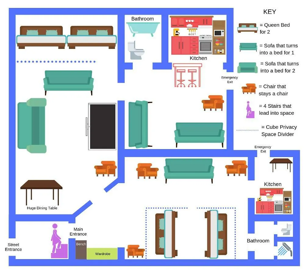 Modern, Central Suites By Keleti - 2 Kitchens, A/C, Park Βουδαπέστη 0*,  Ουγγαρία